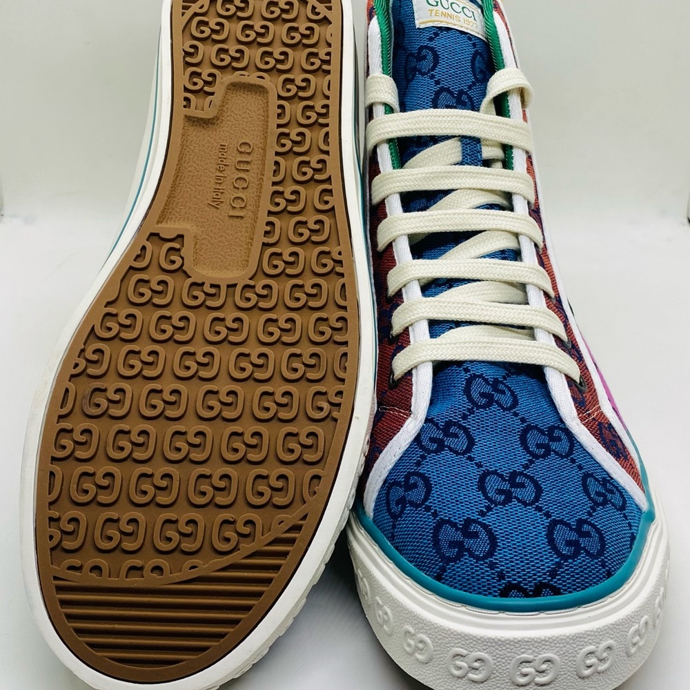 Gucci Colorful GG Pattern High-Tops Tennis 1977 - Picture 7 of 8